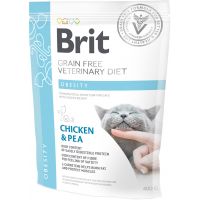 Сухий корм VetDiets Brit Grain Free Obesity для котів з зайвою вагою та ожирінням з куркою та горохом