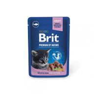 Влажный корм Premium Brit White fish для котят с белой рыбой