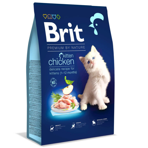 Сухий корм Premium Brit Kitten для кошенят від 1 до 12 місяців з куркою