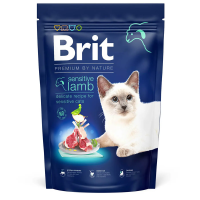 Сухой корм Premium Brit Sensitive для кошек с чувствительным пищеварением с ягненком