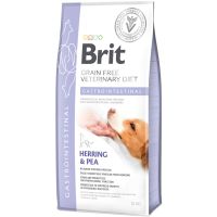 Сухой корм VetDiets Brit Grain Free Gastrointestinal для собак при нарушении пищеварения с селедкой, лососем и горохом