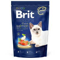 Сухой корм Premium Brit Adult для взрослых кошек с лососем