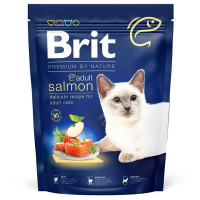 Сухой корм Premium Brit Adult для взрослых кошек с лососем
