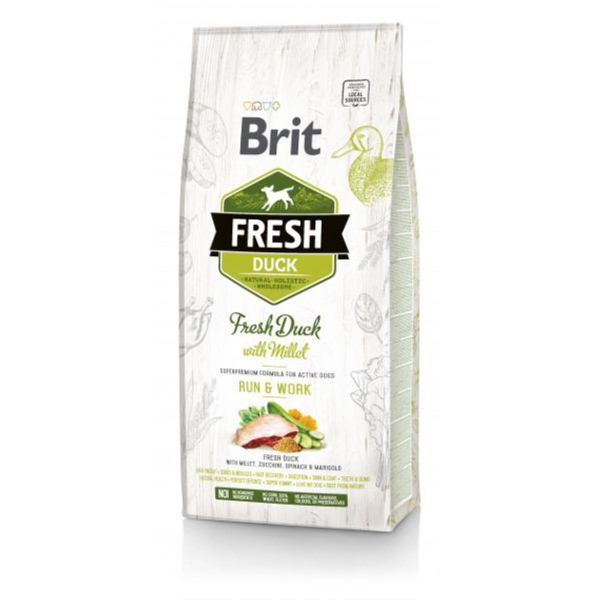 Сухий корм Care Brit Fresh Active Run and Work для дорослих активних собак з качкою та пшоном