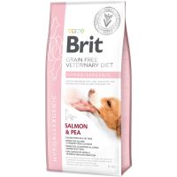 Сухой корм VetDiets Brit Grain Free Hypoallergenic для собак с пищевой аллергией с лососем, горохом и гречкой