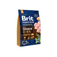 Сухой корм Premium Brit Senior S+M для собак мелких и средних пожилых пород весом 1-25 кг с курицей