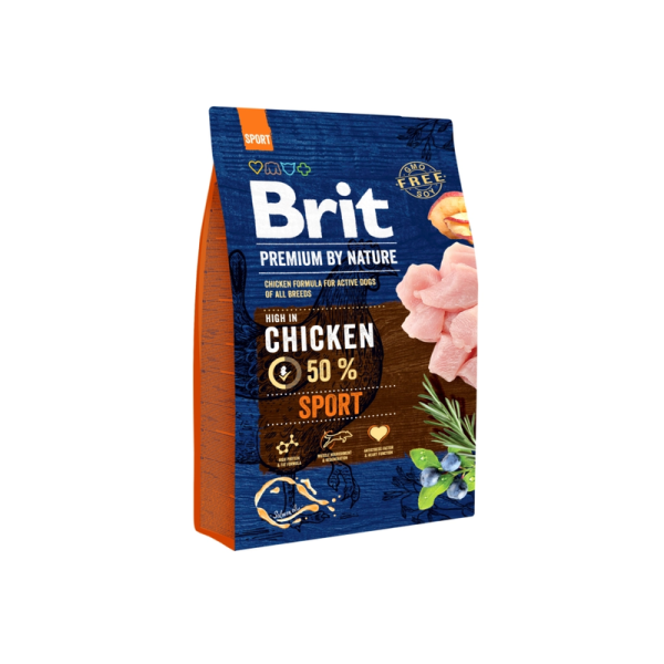 Сухий корм Premium Brit Sport для дорослих собак усіх порід з високими витратами енергії з куркою