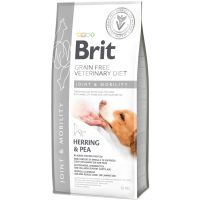 Сухой корм VetDiets Brit Grain Free Mobility для собак для здоровья суставов с селедкой, лососем, горохом и гречкой