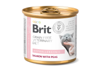 Влажный корм VetDiets Brit Grain Free Hypoallergenic для кошек с пищевой аллергией или непереносимостью с лососем и зеленым горошком