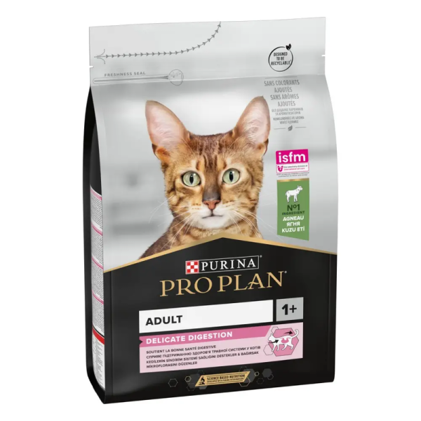 Сухой корм Pro Plan Purina Франция Delicate Digestion для кошек с чувствительным пищеварением с ягненком