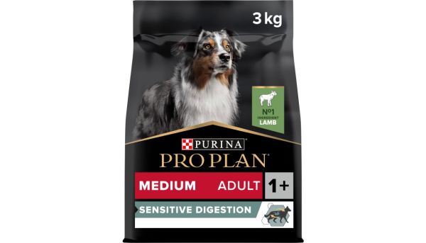 Сухий корм Pro Plan Purina Франція Medium Sensitive Digestion для собак середніх порід з чутливим травленням з ягням