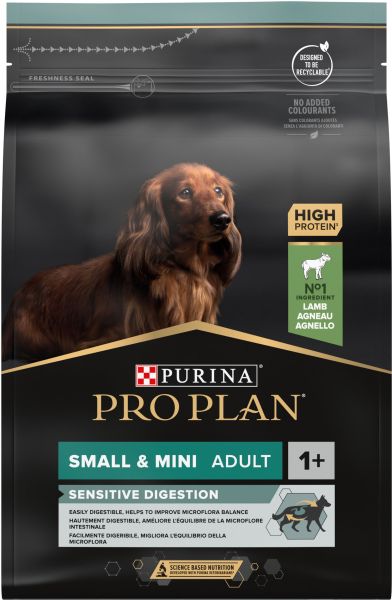 Сухой корм Pro Plan Purina Франция Small & Mini Sensitive Digestion для собак малых и мини пород с чувствительным пищеварением с ягненком