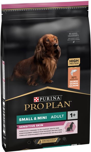 Сухой корм Pro Plan Purina Франция Small & Mini Sensitive Skin для собак малых и мини пород с чувствительной кожей с лососем