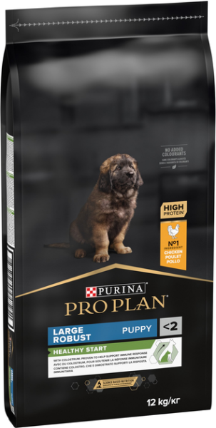Сухой корм Pro Plan Purina Франция Puppy Large Robust Healthy Start для щенков больших пород с курицей