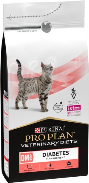 Сухой корм Pro Plan Purina Франция Veterinary Diets DM Diabetes Management для кошек для дегулирования поступления глюкозы