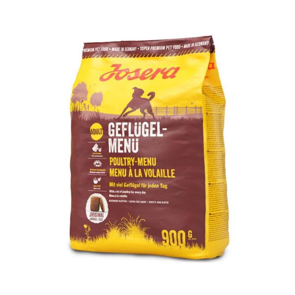 Сухой корм Josera Германия Dog Geflugel-Menu для собак легкоусвояемый со вкусом домашней птицы