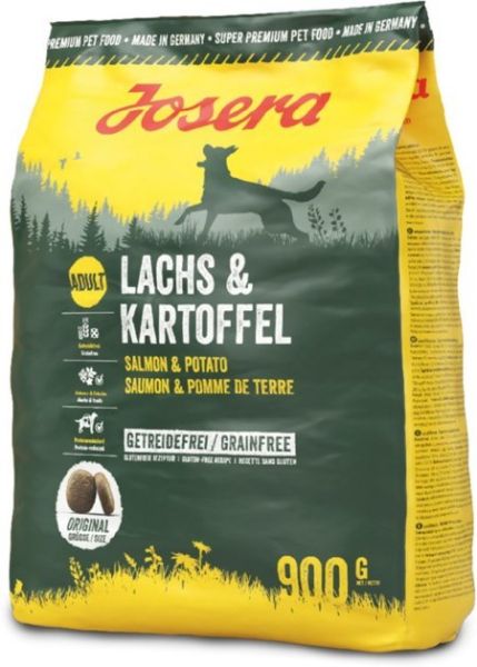 Сухой корм Josera Германия Dog Lachs & Kartoffel для собак со вкусом лососем, картофелем и травами