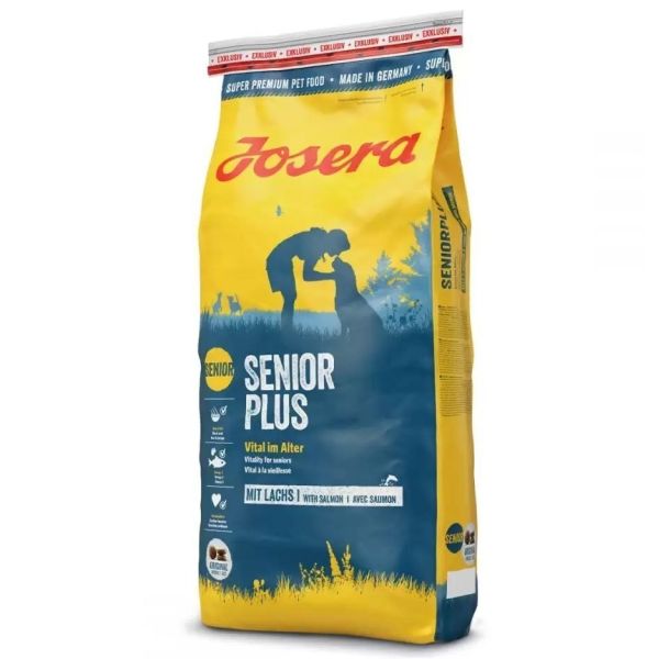 Сухий корм Josera Німеччина Dog SeniorPlus для собак похилого віку зі смаком лосося, рису та ячменю