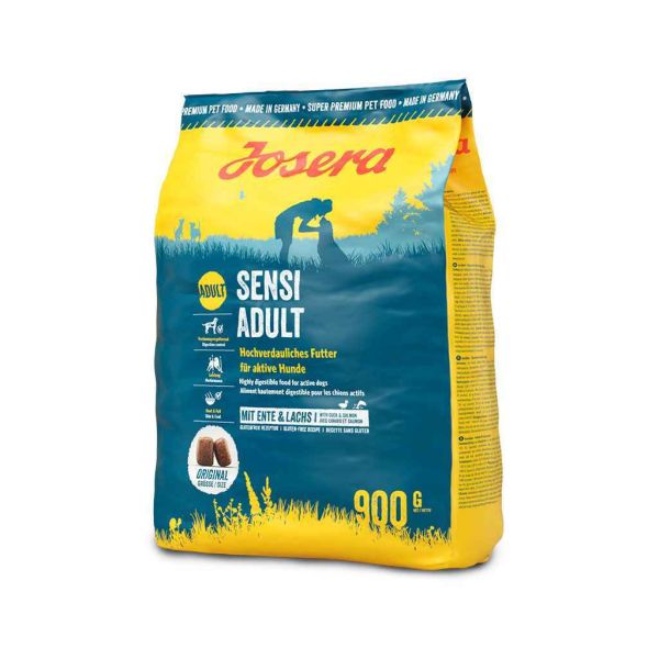 Сухий корм Josera Німеччина Dog SensiAdult для собак зі смаком качки, рису та лосося