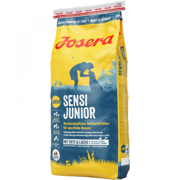 Сухий корм Josera Німеччина SensiJunior для цуценят середніх і великих порід віком від 3 тижнів