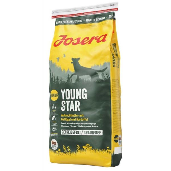 Сухий корм Josera Німеччина YoungStar для цуценят середніх і великих порід собак віком від 8 тижнів