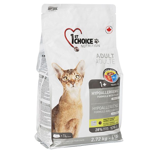 Сухий корм 1st Choice Канада Hypoallergenic для котів гіпоалергенний з качкою
