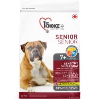 Сухой корм 1st Choice Канада Senior Sensitive Skin & Coat для собак всех пород в возрасте от 7 лет с ягненком, океанической рыбой и коричневым рисом