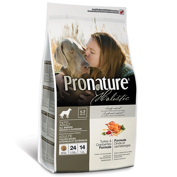 Сухой корм Pronature Канада Holistic для собак с индейкой и журавлиной
