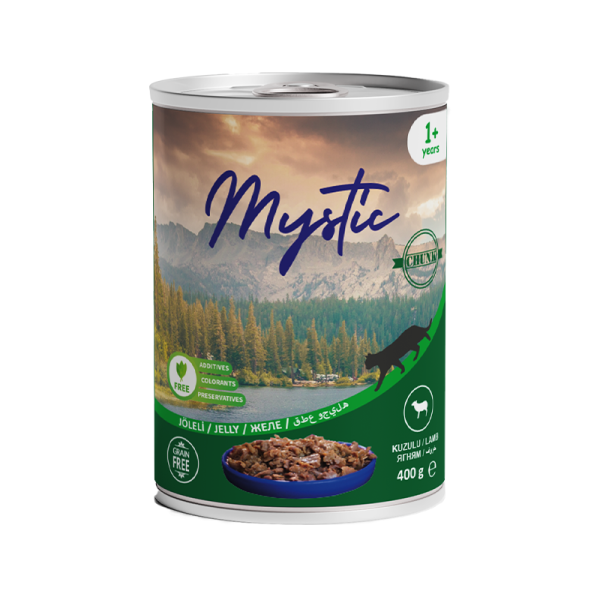 Вологий корм Mystic Туреччина для котів, шматочки ягнятини в желе