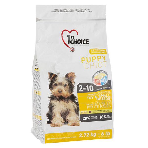 Сухий корм 1st Choice Канада Puppy для цуценят мініатюрних та малих порід з куркою