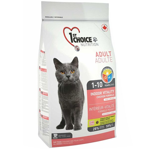 Сухой корм 1st Choice Канада Indoor Vitality для домашних короткошерстных кошек с курицей