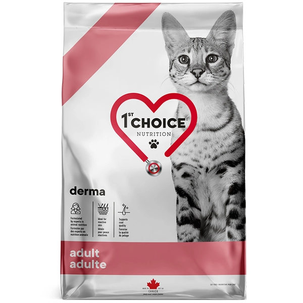 Сухий корм 1st Choice Канада Derma для дорослих котів з лососем