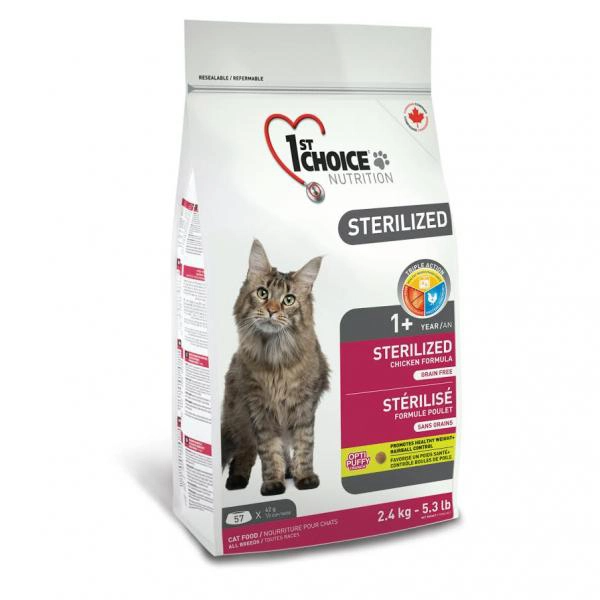 Сухий корм 1st Choice Канада Sterilized для стерилізованих котів з куркою
