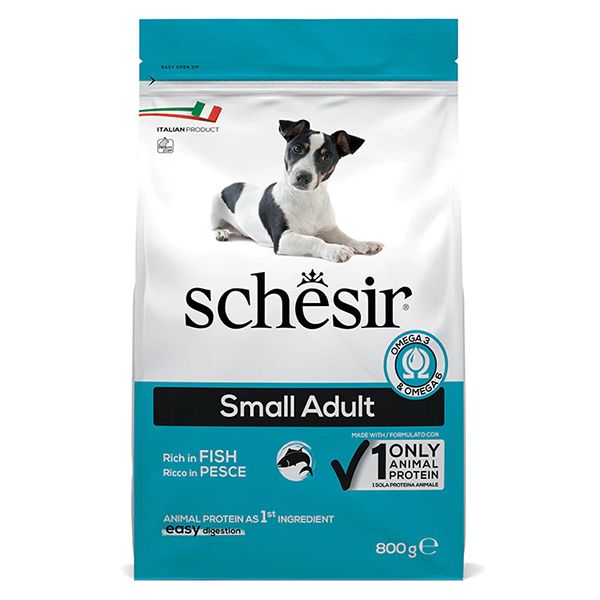 Сухий корм Schesir Італія Small Adult для собак малих порід з рибою