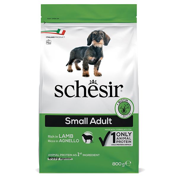 Сухий корм Schesir Італія Small Adult для собак малих порід з ягням