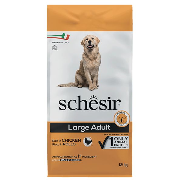 Сухий корм Schesir Італія Large Adult для собак великих порід з куркою