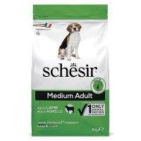 Сухой корм Schesir Италия Medium Adult для собак средних пород с ягненком