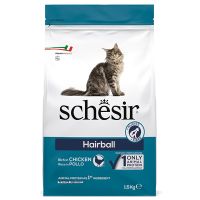 Сухой корм Schesir Италия Hairball для вывода шерсти и длинношерстных кошек с курицей