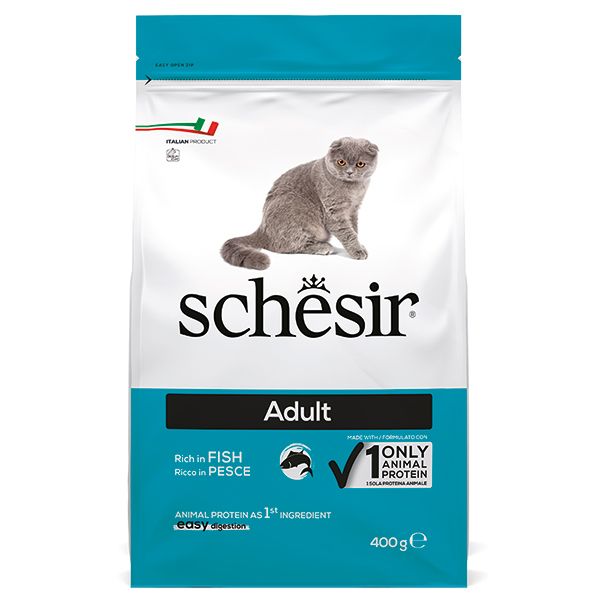 Сухий корм Schesir Італія Adult для дорослих котів з рибою