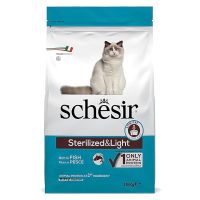 Сухой корм Schesir Италия Sterilized & Light для стерилизованных и склонных к полноте кошек с рыбой