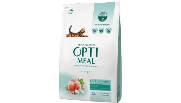 Сухой корм Optimeal Украина Kitten для котят с курицей