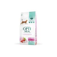 Сухой корм Optimeal Украина Cat Adult Sensitive для взрослых кошек с чувствительным пищеварением с ягненком