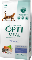 Сухой корм Optimeal Украина Cat Adult Sterilised для стерилизованных кошек с лососем