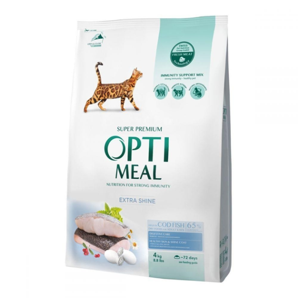 Сухой корм Optimeal Украина Cat Adult для взрослых кошек с треской