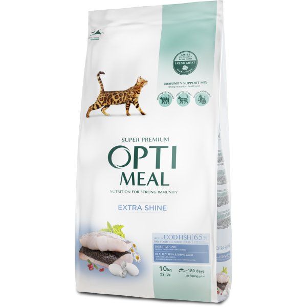 Сухой корм Optimeal Украина Cat Adult для взрослых кошек с треской