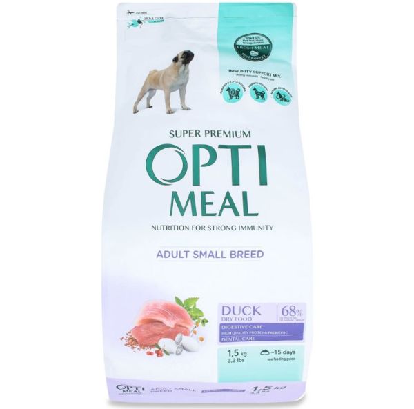 Сухий корм Optimeal Україна Dog Adult Small для дорослих собак малих порід з качкою