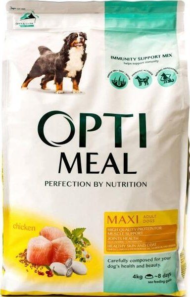 Сухой корм Optimeal Украина Dog Adult Maxi для взрослых собак больших пород с курицей