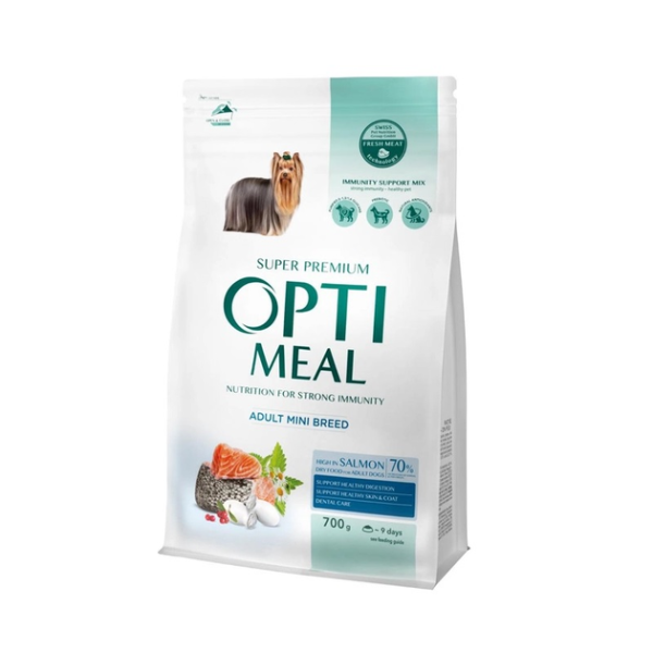 Сухий корм Optimeal Україна Dog Adult Mini для дорослих собак малих порід з лососем
