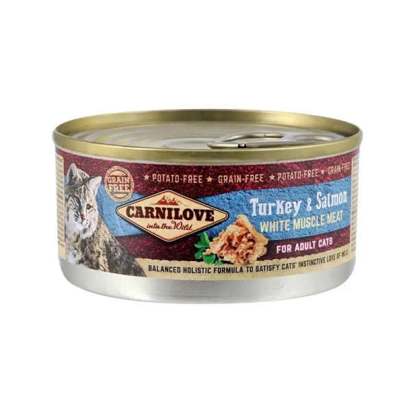 Влажный корм Carnilove Чехия для кошек с индейкой и лососем