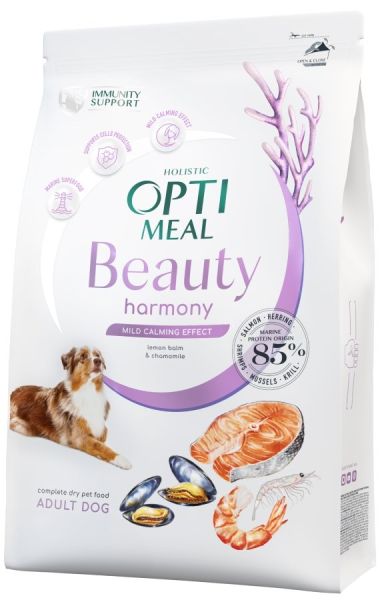 Сухий корм Optimeal Україна Dog Beauty Harmony для собак з ефектом заспокоєння з морепродуктами
